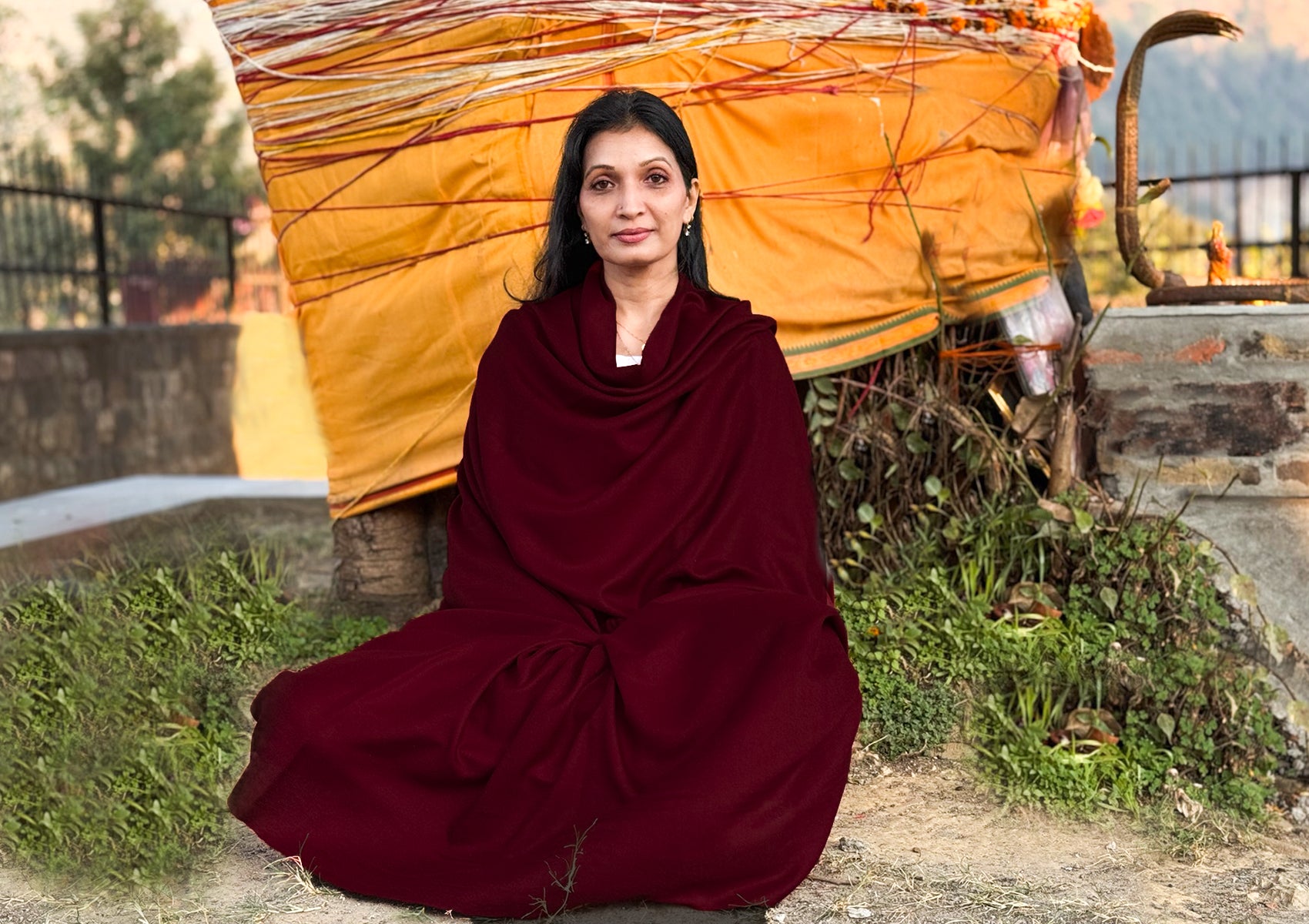 BODHI - Extra Large Pashmina Meditation Shawl