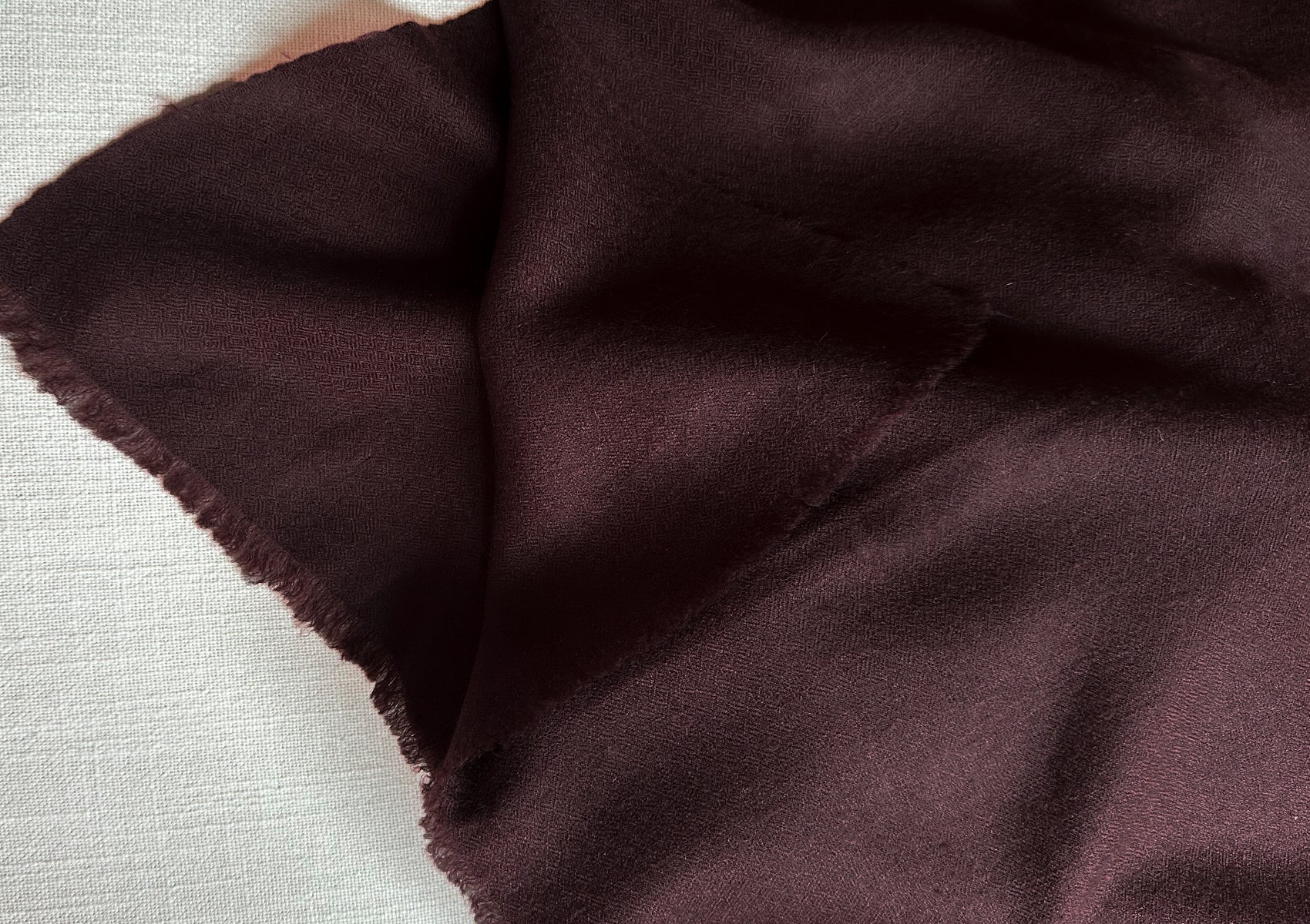 Classic brown pashmina shawl closeup