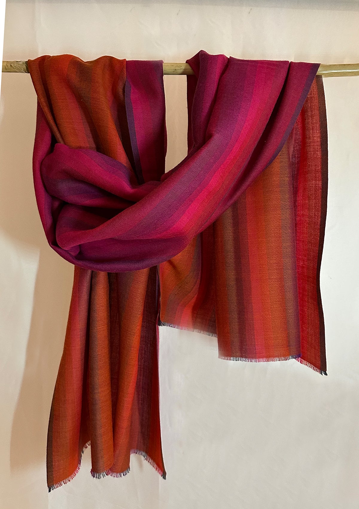 WW-7834 - PURE WOOL STOLE SCARF