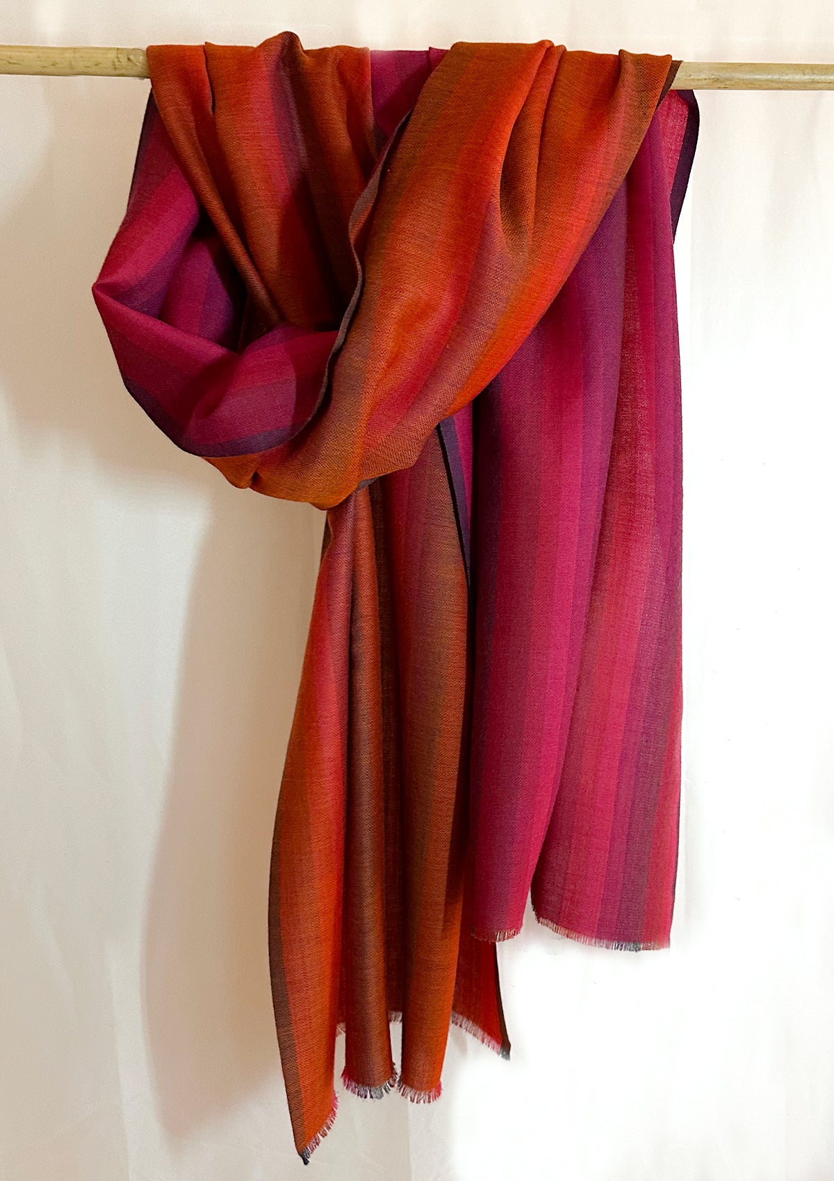 WW-7834 - PURE WOOL STOLE SCARF